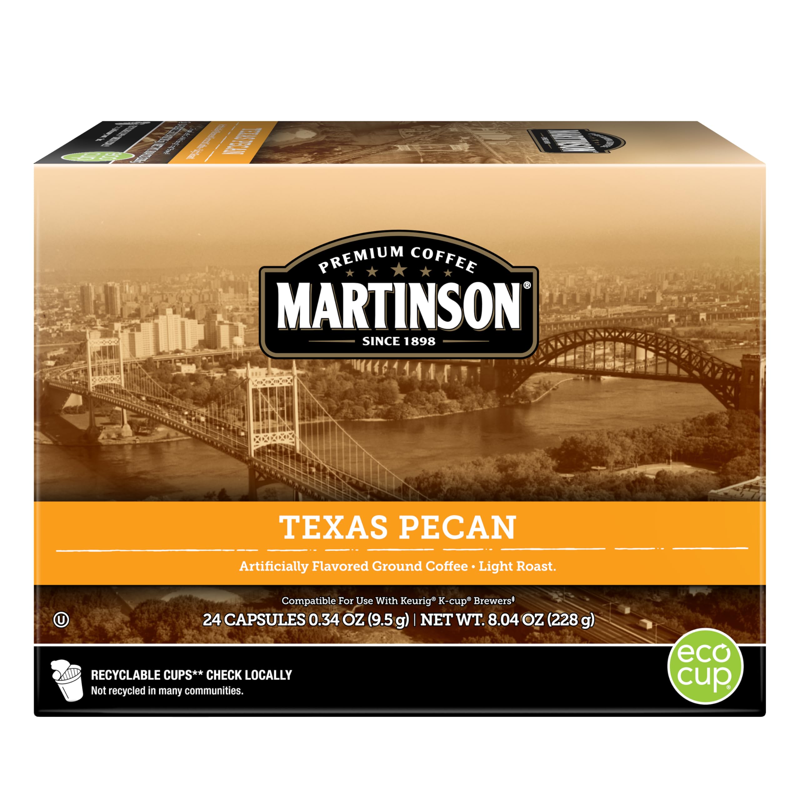 Amazon.com: Martinson Single Serve Coffee Capsules, Texas Pecan